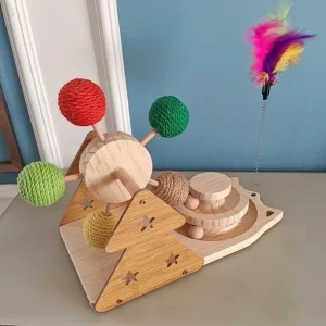 3-in-1 Multi-Functional Interactive Cat Toy Set