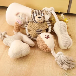 Durable Cotton Rope Toy with Sound for Dogs
